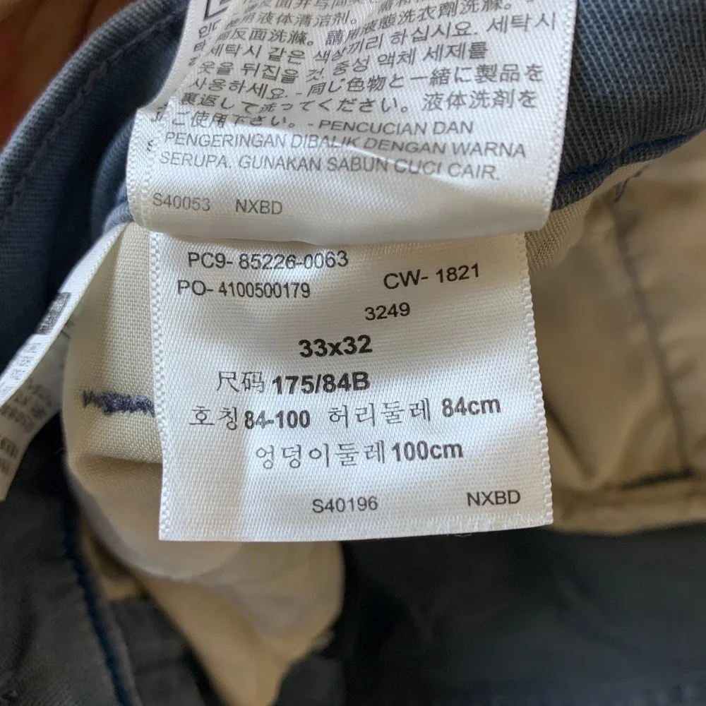 Levi's XX Chino Pants Men 34x29.5 Dark Slate Standard Twill Mid Rise Tapered Leg